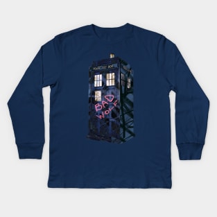 Doctor Who Bad Wolf Tardis Kids Long Sleeve T-Shirt